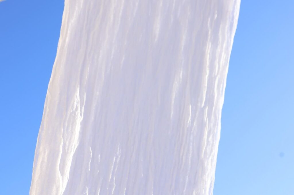 草木染め用の布をタンパク質処理